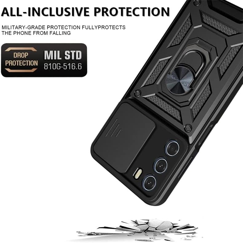 Cargue la imagen en el visor de la galería, [Built-in 360-degree rotatable ring bracket][Camera Cover] Motorola Moto Edge 50 Fusion - Shield Shockproof Rugged Heavy Duty Case - Polar Tech Australia
