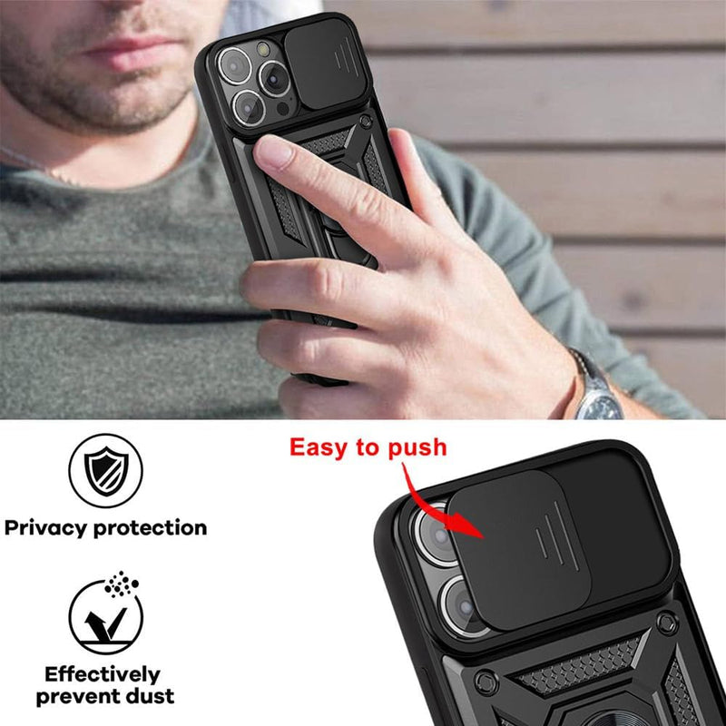 Cargue la imagen en el visor de la galería, [Built-in 360-degree rotatable ring bracket][Camera Cover] Motorola Moto Edge 50 Fusion - Shield Shockproof Rugged Heavy Duty Case - Polar Tech Australia
