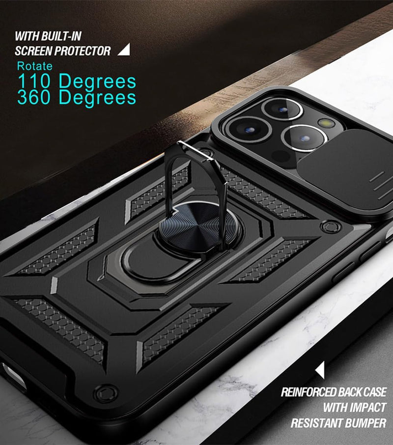 Cargue la imagen en el visor de la galería, [Built-in 360-degree rotatable ring bracket][Camera Cover] Motorola Moto Edge 50 Fusion - Shield Shockproof Rugged Heavy Duty Case - Polar Tech Australia
