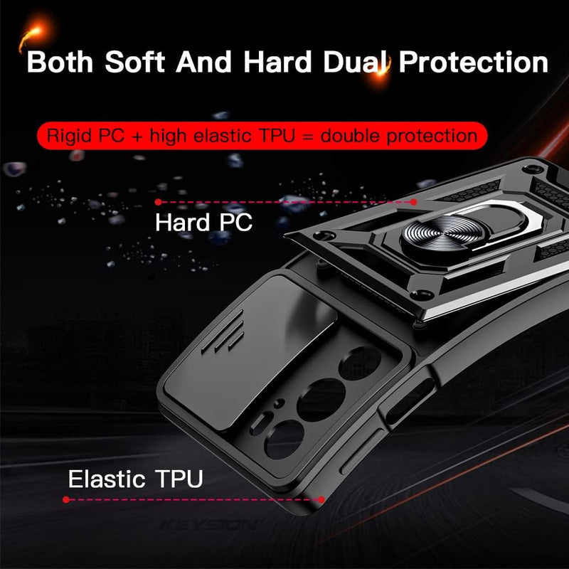 Cargue la imagen en el visor de la galería, [Built-in 360-degree rotatable ring bracket][Camera Cover] Motorola Moto Edge 50 Fusion - Shield Shockproof Rugged Heavy Duty Case - Polar Tech Australia

