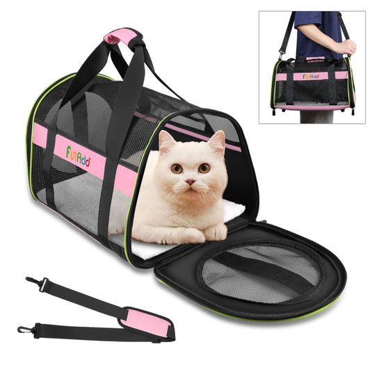 FUNADD Pet Travel Carrier Bag Shoulder Foldable Tote Bag