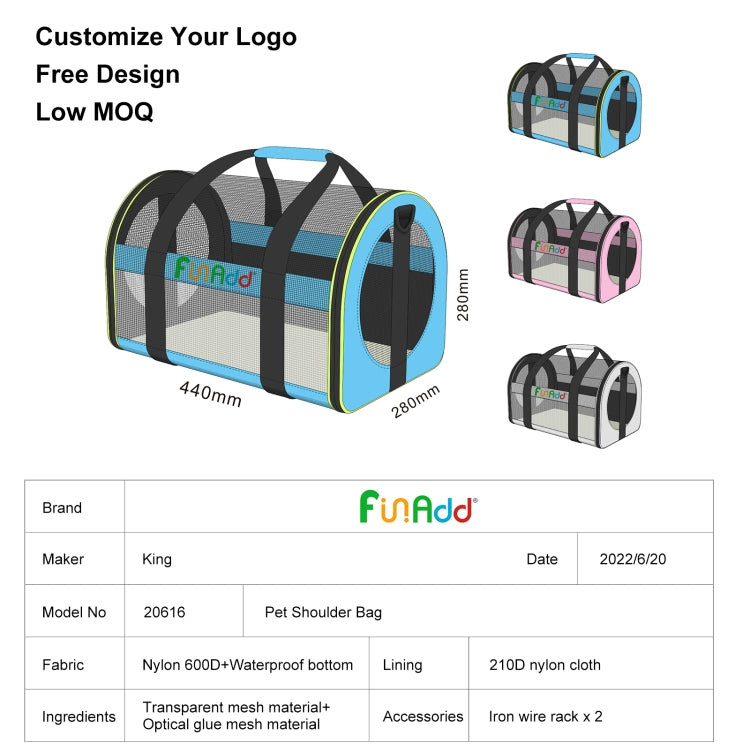 Cargue la imagen en el visor de la galería, FUNADD Pet Travel Carrier Bag Shoulder Foldable Tote Bag
