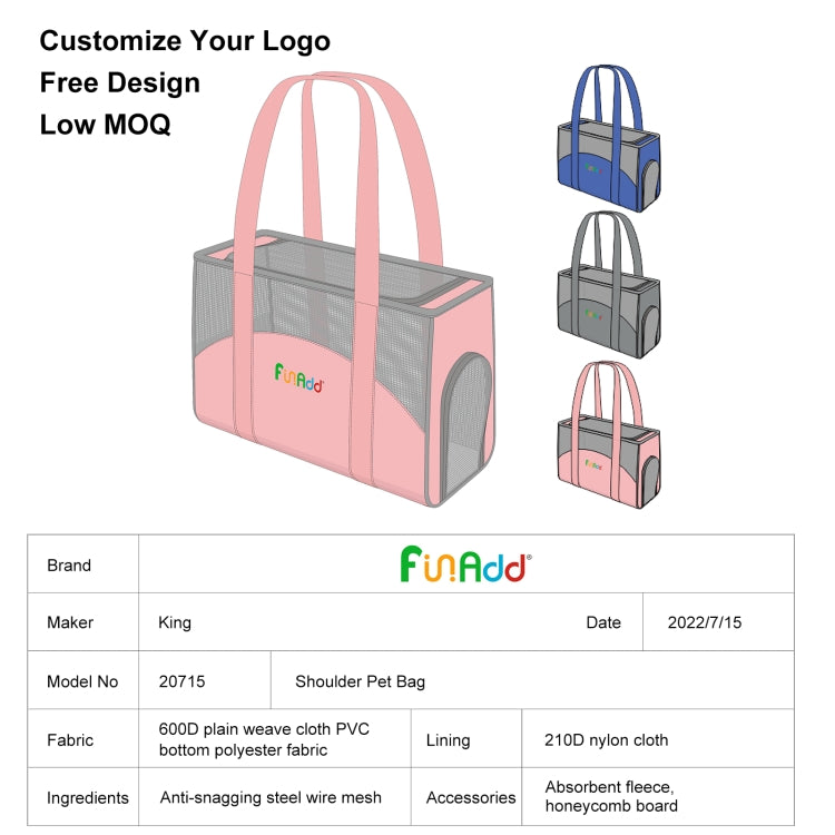 Load image into Gallery viewer, FUNADD Portable Breathable Pet Bag Outdoor Shoulder Tote Bag, Breathable Pet Bag - Polar Tech Australia
