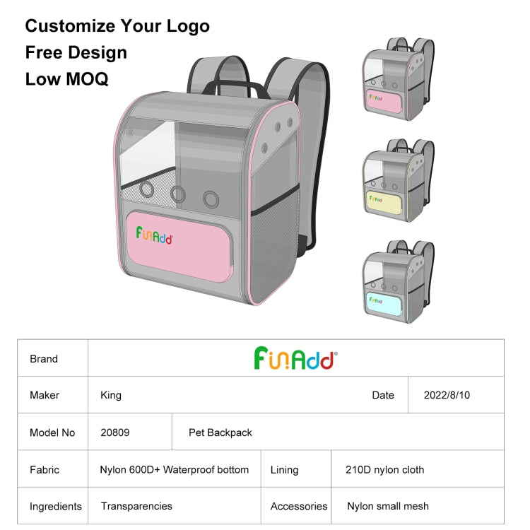 Cargue la imagen en el visor de la galería, FUNADD Fold Breathable Pet Backpack Outdoor Shoulders Cat Bag, Pet Backpack - Polar Tech Australia
