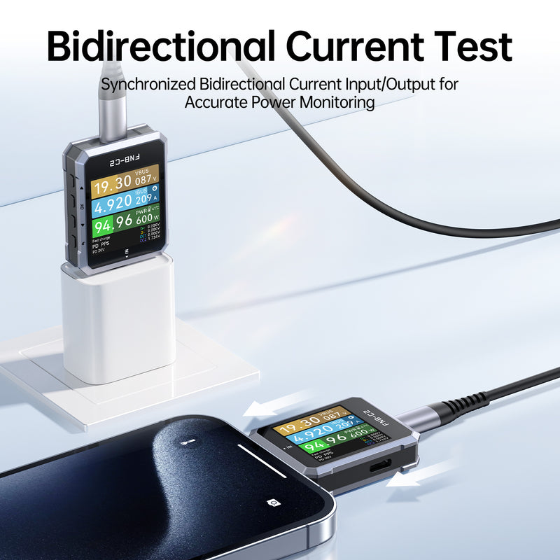 Load image into Gallery viewer, [FNB-C2] USB PD 3.1 Type-C Fast Charging Tester - Polar Tech Australia
