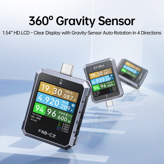 [FNB-C2] USB PD 3.1 Type-C Fast Charging Tester - Polar Tech Australia