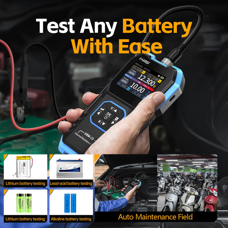 Chargez l&#39;image dans la visionneuse de la galerie, [HRM-10] FNIRSI Battery Voltage Internal Resistance Tester 18650 High-precision AC Acid Lithium Lead Car Battery Capacitor Tester - Polar Tech Australia
