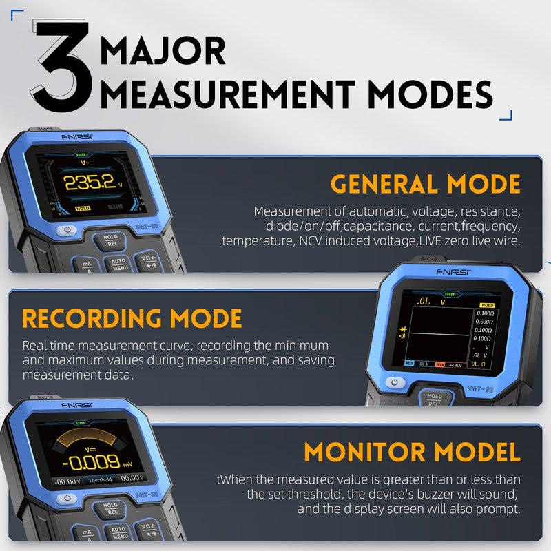 Load image into Gallery viewer, [DMT-99] FNIRSI Intelligent Color Screen Digital Multi Meter
