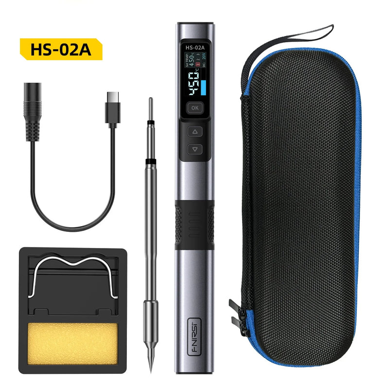 Load image into Gallery viewer, [HS-02] FNIRSI Intelligent Soldering Iron 100W Portable Temperature-Controlled Soldering Station - Polar Tech Australia
