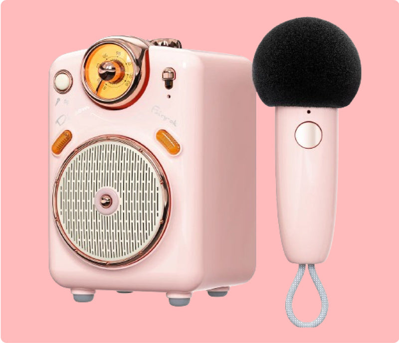 Load image into Gallery viewer, Divoom Fairy-OK Retro Mini Karaoke Speaker Perfect Gift - Polar Tech Australia
