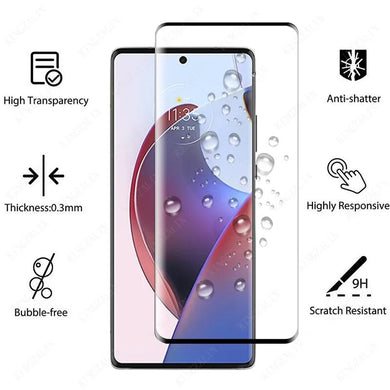[Side Glue] Motorola Moto Edge 40 Pro & X40 - Full Covered 9H Tempered Glass Screen Protector - Polar Tech Australia