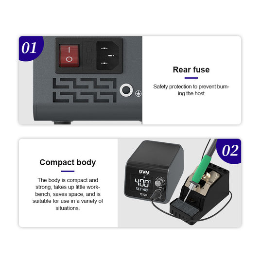 GVM T12S Smart Soldering Station – T210S Model - Polar Tech Australia
