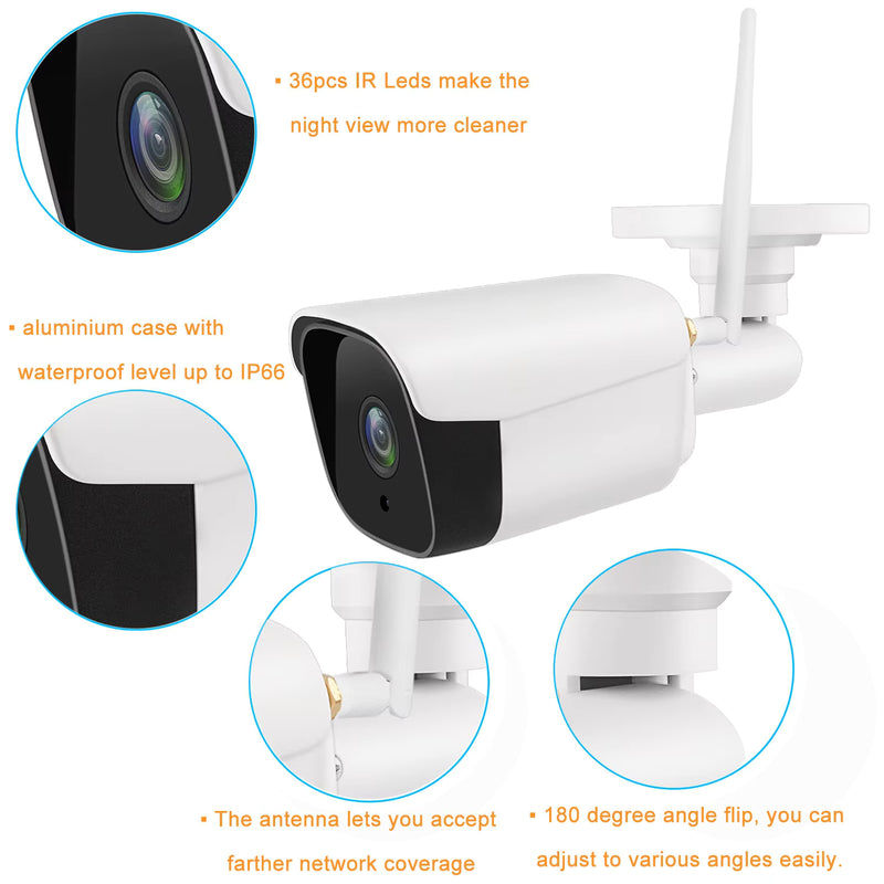 Cargue la imagen en el visor de la galería, [CA204] IPC360 2MP 1080P HD Wireless WIFI IP66 Outdoor Camera
