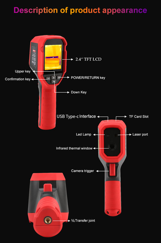 [UTi120S] UNI-T  Infrared Thermal Imager Handheld Temperature Thermal Camera PCB Circuit Industrial Testing - Polar Tech Australia