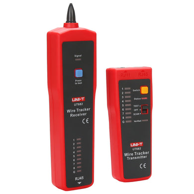 [UT682] UNI-T Network Wire Tester Tracker RJ11 RJ45 Wire Line Finder Lan tester Handheld Cable Testing Tool for Network Maintenanc - Polar Tech Australia