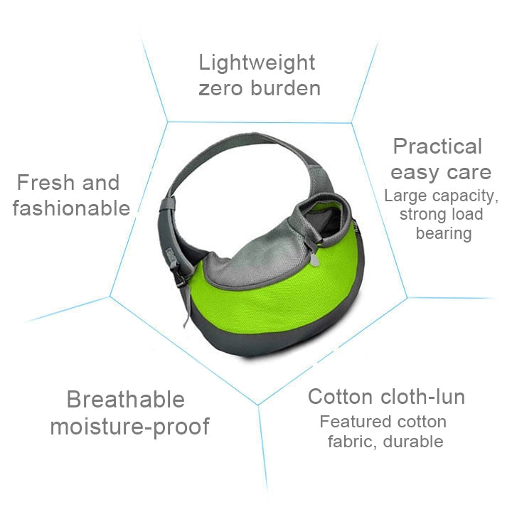 Cargue la imagen en el visor de la galería, Dog and Cat Sling Carrier Hands Free Reversible Pet Papoose Bag, Size：Large, Size：Large - Polar Tech Australia
