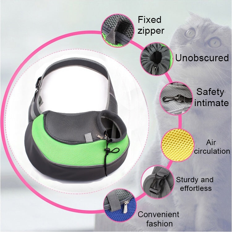 Cargue la imagen en el visor de la galería, Dog and Cat Sling Carrier Hands Free Reversible Pet Papoose Bag, Size：Large, Size：Large
