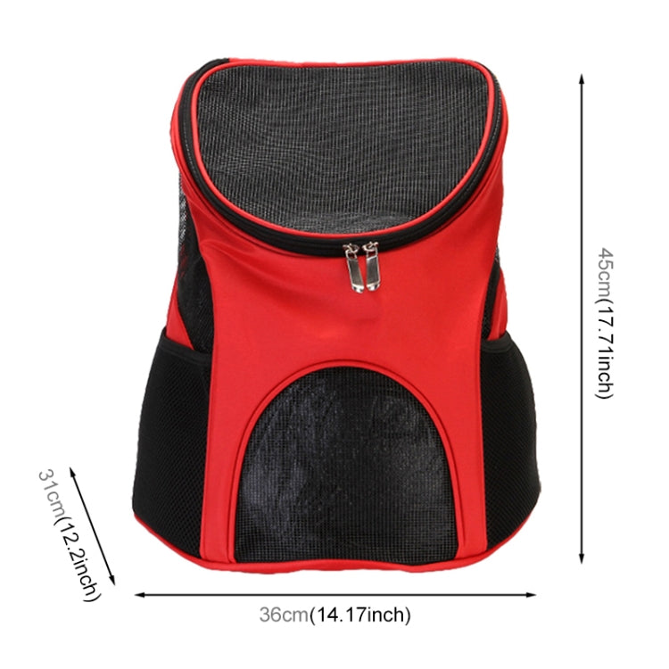 Load image into Gallery viewer, Portable Folding Nylon Breathable Pet Carrier Backpack, Size: 45 x 36 x 31cm, Size: 45 x 36 x 31cm Red, Size: 45 x 36 x 31cm Black, Size: 45 x 36 x 31cm Coffee, Size: 45 x 36 x 31cm Blue - Polar Tech Australia
