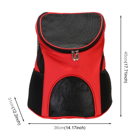 Portable Folding Nylon Breathable Pet Carrier Backpack, Size: 45 x 36 x 31cm, Size: 45 x 36 x 31cm Red, Size: 45 x 36 x 31cm Black, Size: 45 x 36 x 31cm Coffee, Size: 45 x 36 x 31cm Blue - Polar Tech Australia
