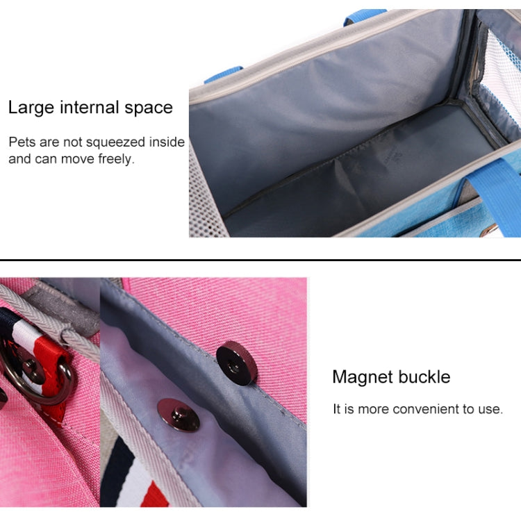 Cargue la imagen en el visor de la galería, DODOPET Outdoor Portable Oxford Cloth Cat Dog Pet Carrier Bag Handbag Shoulder Bag, Size: 43 x 19 x 26cm, Size: 43 x 19 x 26cm - Polar Tech Australia
