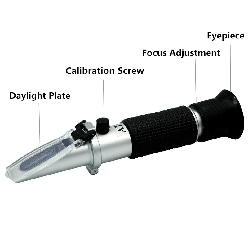 Load image into Gallery viewer, [ATC] Fruit Brix Refractometer Auto Refractometer Sugar Concentration ATC Sweetness Tester Fruit Sugar Meter for Homebrew Honey Vegetables Range Brix 0-32% - Polar Tech Australia
