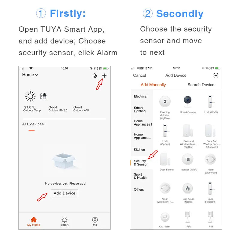 Cargue la imagen en el visor de la galería, [TUYA Smart Home] Battery Powered Wireless WIFI Smoke Detector Smart Home Security - Polar Tech Australia

