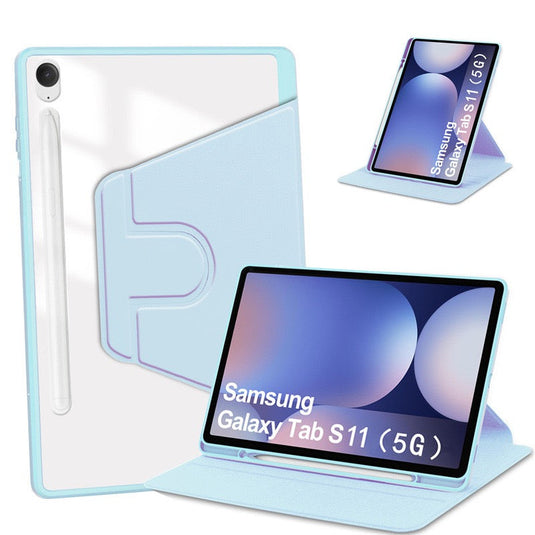 [With Pen Slot] Samsung Galaxy Tab S11 (2025) 11” - 360 Degree Rotating Magnetic Flip Cover Case - i-Station Mobile Phone & Electronic Device Repair and Accessories