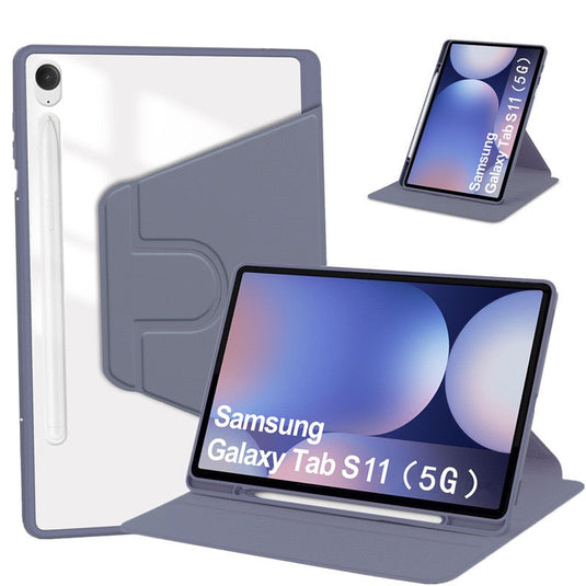 [With Pen Slot] Samsung Galaxy Tab S11 (2025) 11” - 360 Degree Rotating Magnetic Flip Cover Case - i-Station Mobile Phone & Electronic Device Repair and Accessories