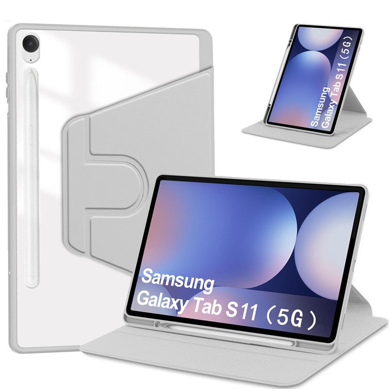 Load image into Gallery viewer, [With Pen Slot] Samsung Galaxy Tab S11 (2025) 11” - 360 Degree Rotating Magnetic Flip Cover Case - i-Station Mobile Phone &amp; Electronic Device Repair and Accessories
