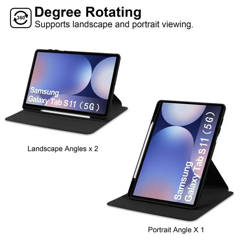 Load image into Gallery viewer, [With Pen Slot] Samsung Galaxy Tab S11 (2025) 11” - 360 Degree Rotating Magnetic Flip Cover Case - i-Station Mobile Phone &amp; Electronic Device Repair and Accessories
