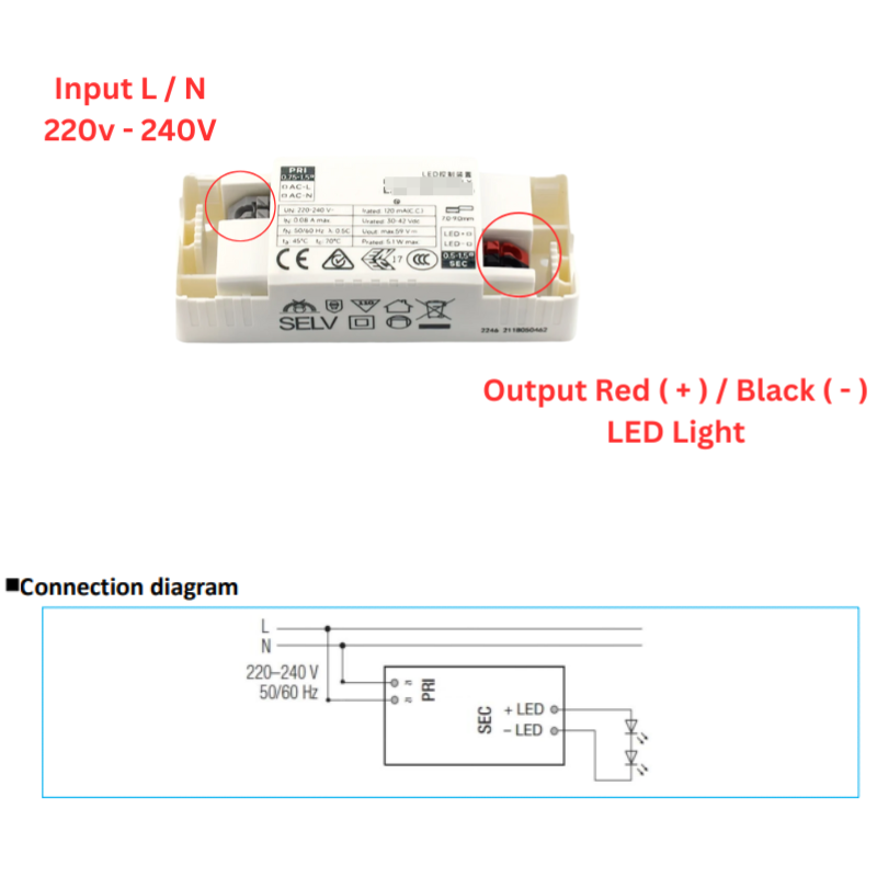 Chargez l&#39;image dans la visionneuse de la galerie, [LS-8-150][30-42V][150mA/6W] EAGLERISE Universal LED Driver &amp; Power Supply (SAA Approved) - Polar Tech Australia
