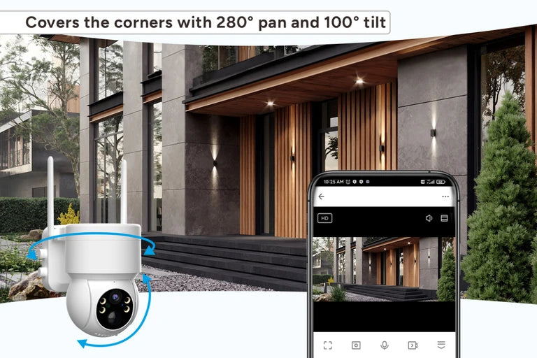 Load image into Gallery viewer, [TUYA Smart Home][WIFI Version] Moer Full HD 4MP Wireless Solar Powered IP65 Outdoor PTZ Security Camera - Polar Tech Australia
