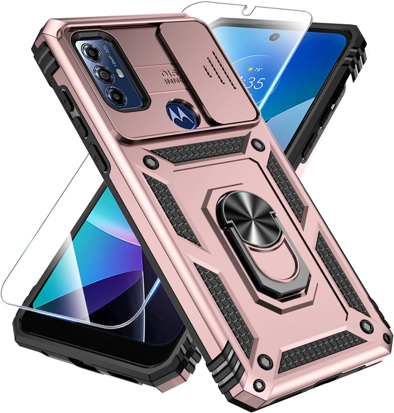 Chargez l&#39;image dans la visionneuse de la galerie, [Magnetic Ring Kickstand][Slide Camera Cover] Motorola Moto G Play 2023/Moto G Pure/Moto G Power 2022 - Shield Shockproof Rugged Heavy Duty Case - Polar Tech Australia
