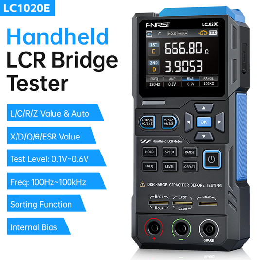 [LC1020E] FNIRSI High Precision Handheld Digital Bridge LCR ESR Tester