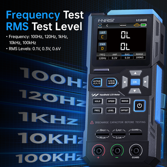 [LC1020E] FNIRSI High Precision Handheld Digital Bridge LCR ESR Tester