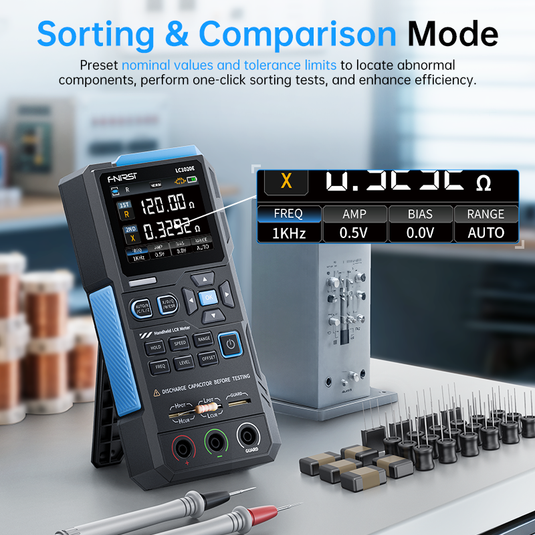 [LC1020E] FNIRSI High Precision Handheld Digital Bridge LCR ESR Tester