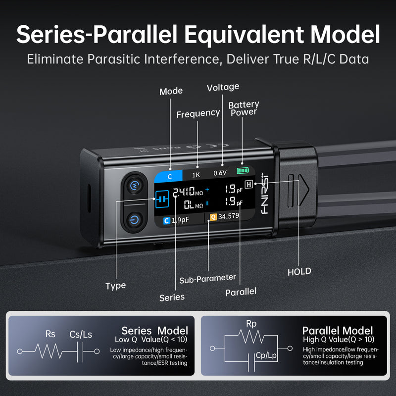 Cargue la imagen en el visor de la galería, [LCR-ST2] 100K LCR ESR Meter 2-in-1 Digital Tweezers Bridge
