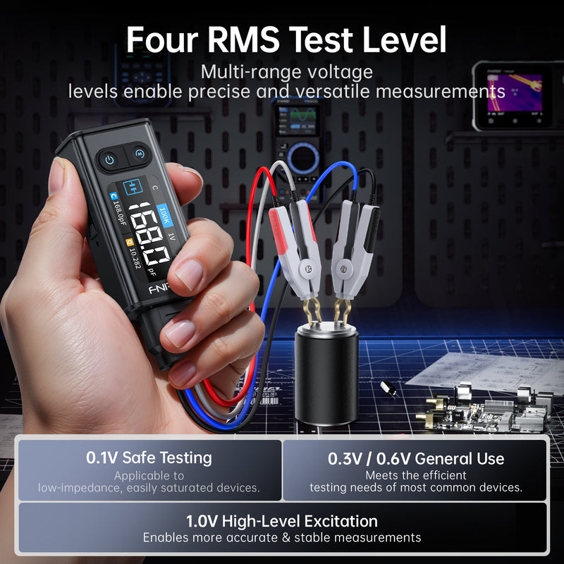 Cargue la imagen en el visor de la galería, [LCR-ST2] 100K LCR ESR Meter 2-in-1 Digital Tweezers Bridge
