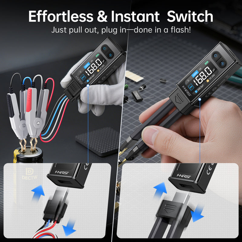 Cargue la imagen en el visor de la galería, [LCR-ST2] 100K LCR ESR Meter 2-in-1 Digital Tweezers Bridge
