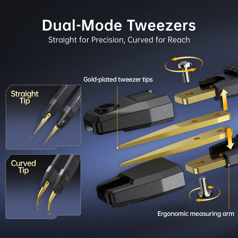 Cargue la imagen en el visor de la galería, [LCR-ST2] 100K LCR ESR Meter 2-in-1 Digital Tweezers Bridge
