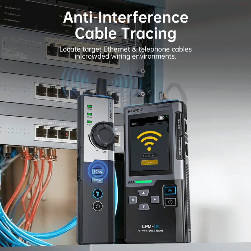 Cargue la imagen en el visor de la galería, [LPM-10C] FNIRSI LPM-10C Network Cable Tester Cable Tracer Wire Mapper PoE Gigabit LAN Tester with PING IP Scanner RJ45 Fault Detection NCV &amp; LED Flashlight
