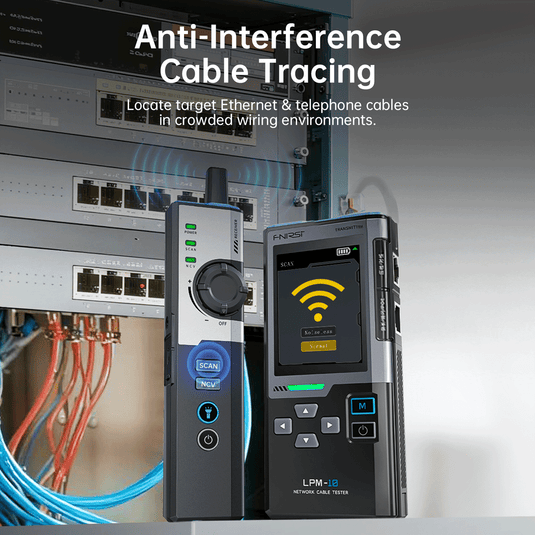 [LPM-10C] FNIRSI LPM-10C Network Cable Tester Cable Tracer Wire Mapper PoE Gigabit LAN Tester with PING IP Scanner RJ45 Fault Detection NCV & LED Flashlight