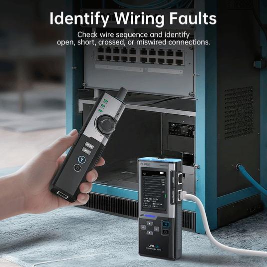 [LPM-10C] FNIRSI LPM-10C Network Cable Tester Cable Tracer Wire Mapper PoE Gigabit LAN Tester with PING IP Scanner RJ45 Fault Detection NCV & LED Flashlight