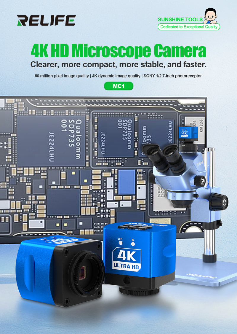 Cargue la imagen en el visor de la galería, [MC1] RELIFE 4K HD Microscope Camera - Polar Tech Australia
