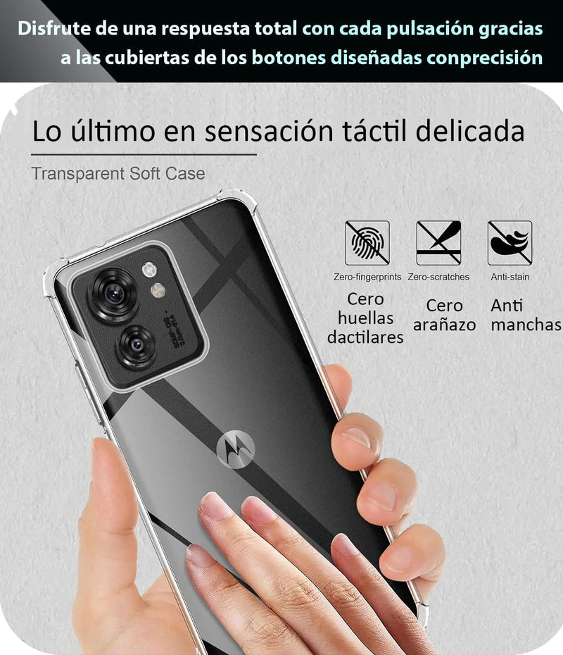 Chargez l&#39;image dans la visionneuse de la galerie, Motorola Moto Edge 40/Edge 2023  - AirPillow Cushion Transparent Soft Clear TPU Four Corners Protective Case - Polar Tech Australia
