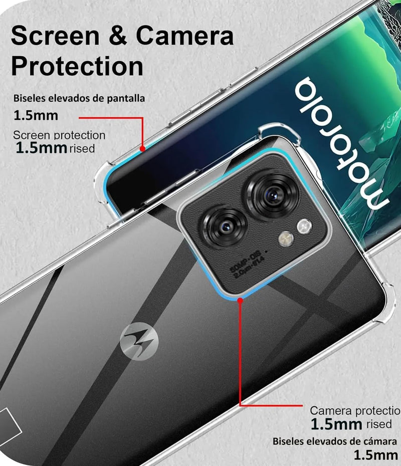 Chargez l&#39;image dans la visionneuse de la galerie, Motorola Moto Edge 40/Edge 2023  - AirPillow Cushion Transparent Soft Clear TPU Four Corners Protective Case - Polar Tech Australia
