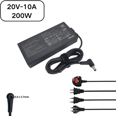 [20V-10A/200W][6.0x3.7] ASUS Rog Laptop Gaming Desktop PC AC Power Supply Adapter Charger