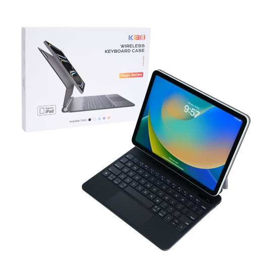 [KIBO Magic Keyboard] Apple iPad Pro 11-inch M4 (2024) - Precision Multi-Touch Trackpad Magnetic Smart Wireless Keyboard Case With Backlit Keys