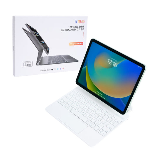 [KIBO Magic Keyboard] Apple iPad Pro 12.9" 3rd/4/5/6th & Air 13” M2/M3 (2024/2025) Precision Multi-Touch Trackpad Magnetic Smart Wireless Keyboard Case With Backlit Keys