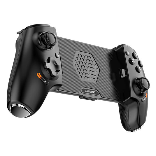 AB01 Wireless Game Controller for Switch & iOS Hall Effect Joystick 6-Axis Gyro Turbo Programmable Dual Vibratio